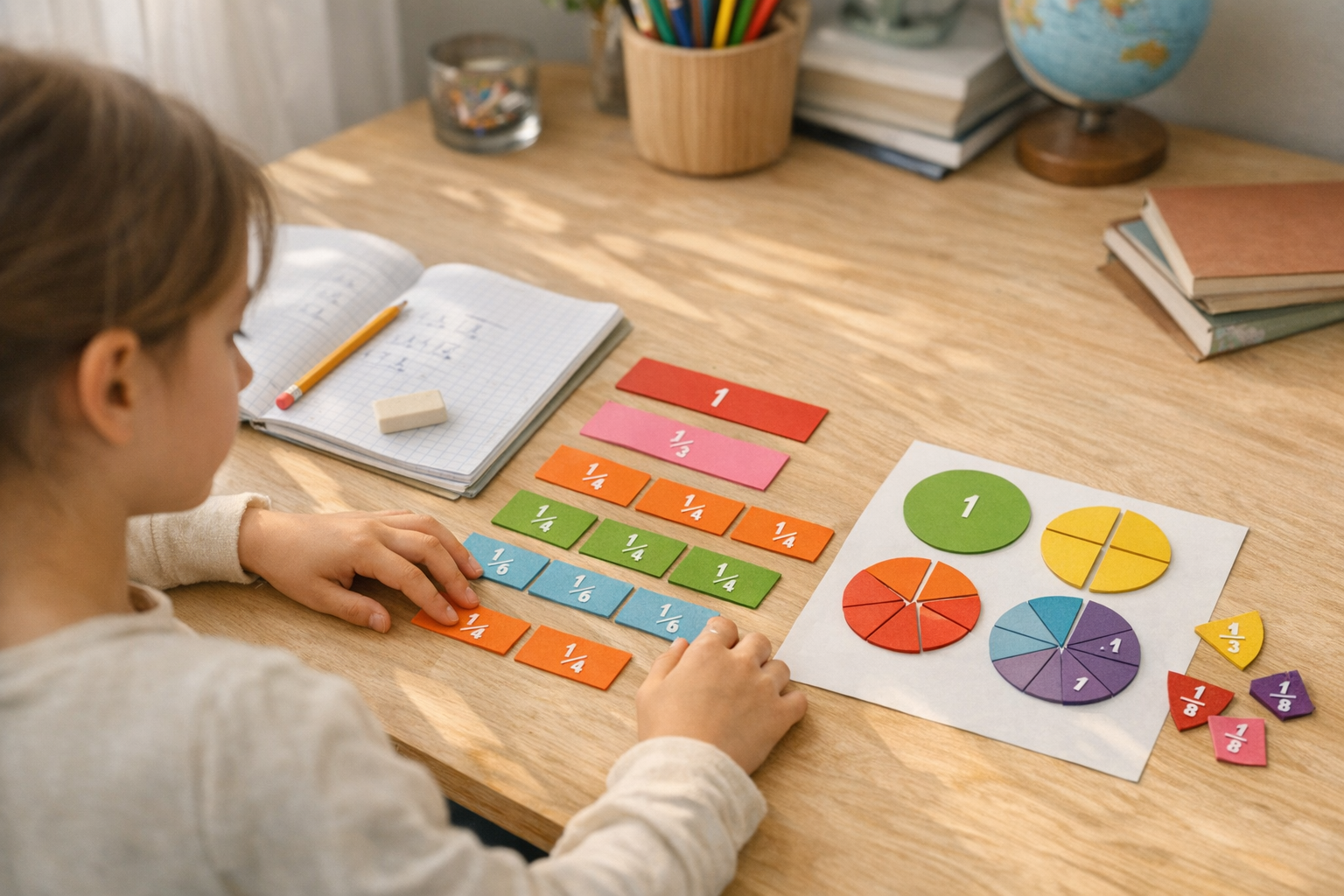 Aider son enfant à comprendre les fractions