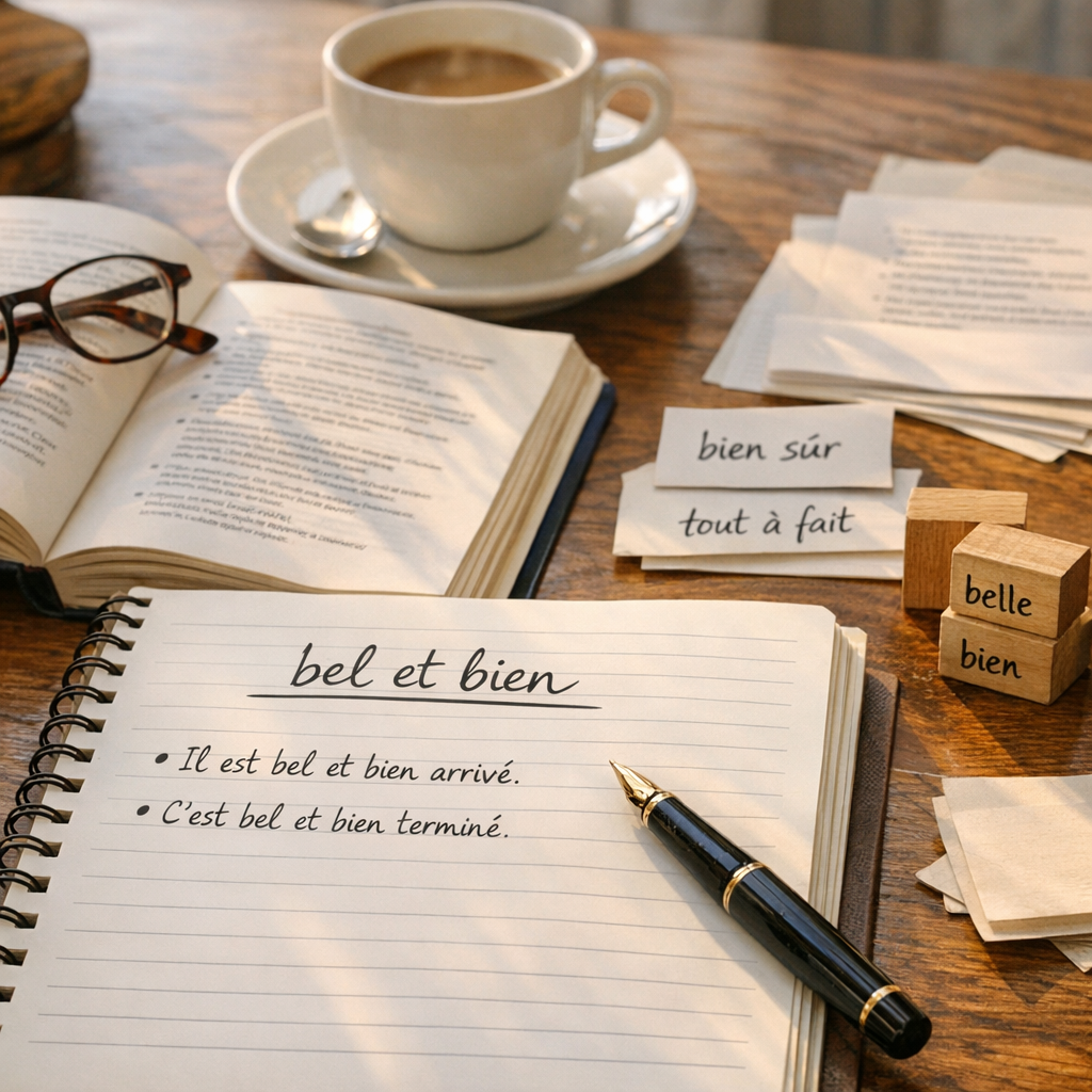 Quand utiliser « ; bel et bien ;» ; ? Exemples et expressions proches
