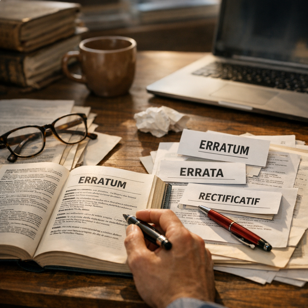 Difficultés de français ; : erratum, errata, erratums ou rectificatif ; ?