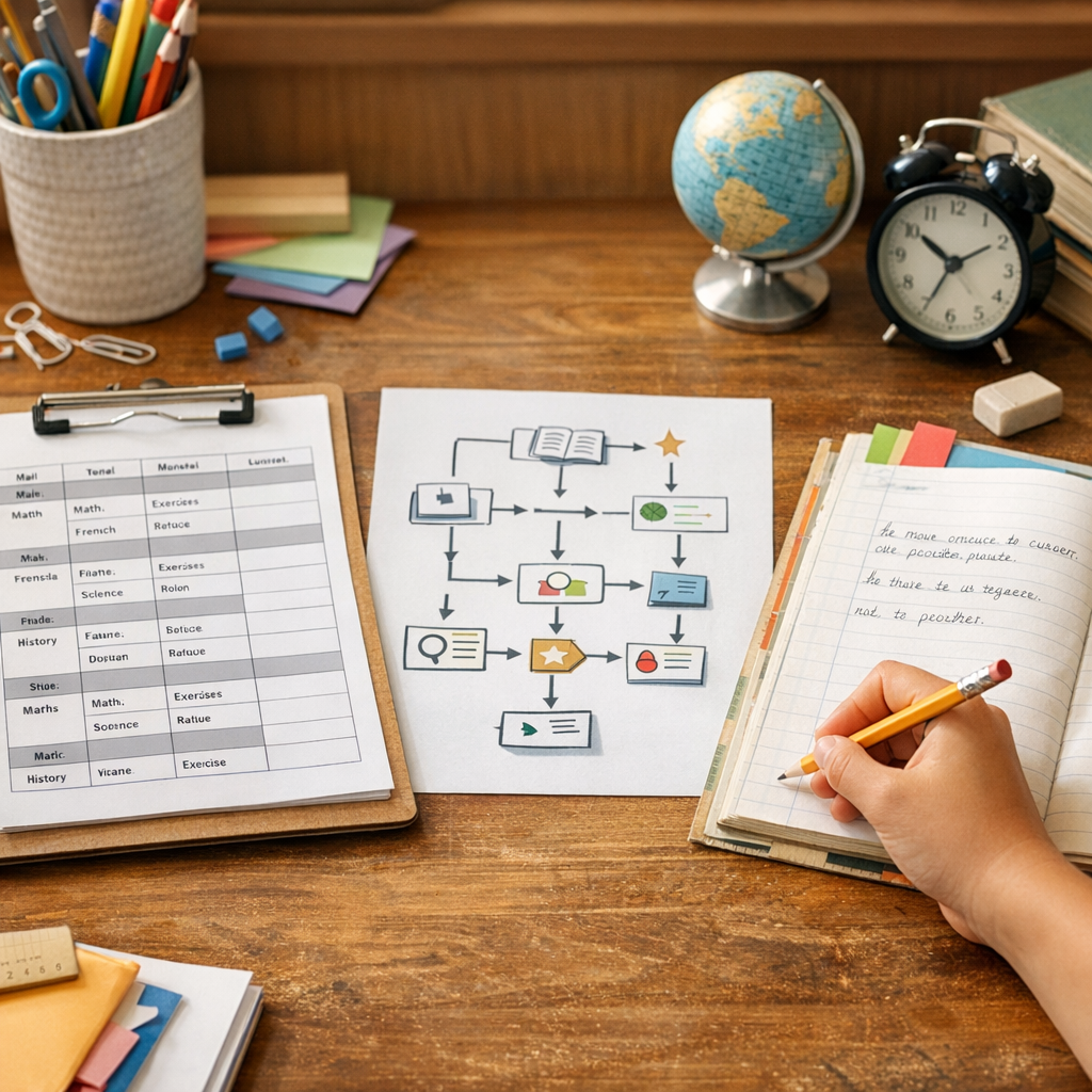 Plan de travail, feuille de route, devoirs : les vraies différences