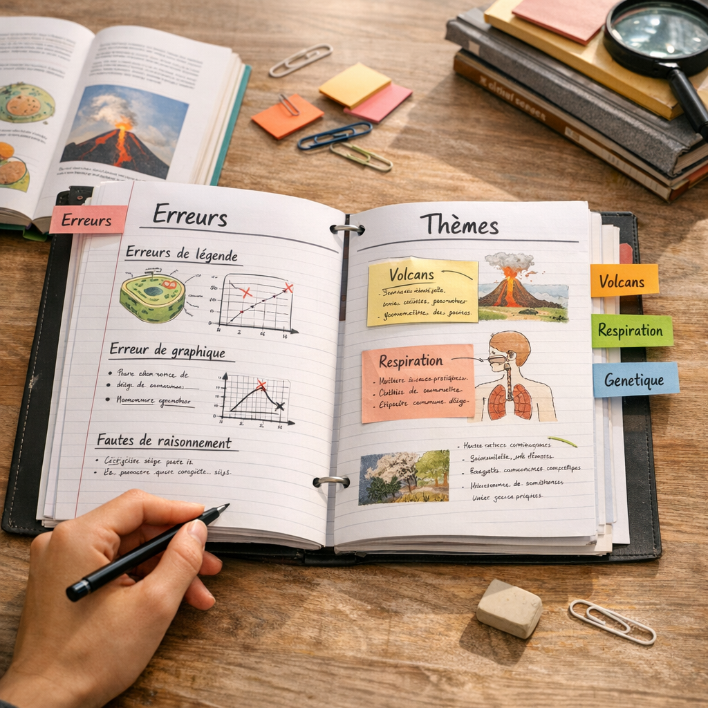 Du cycle 4 au contrôle : classer son cahier par thème et par erreur